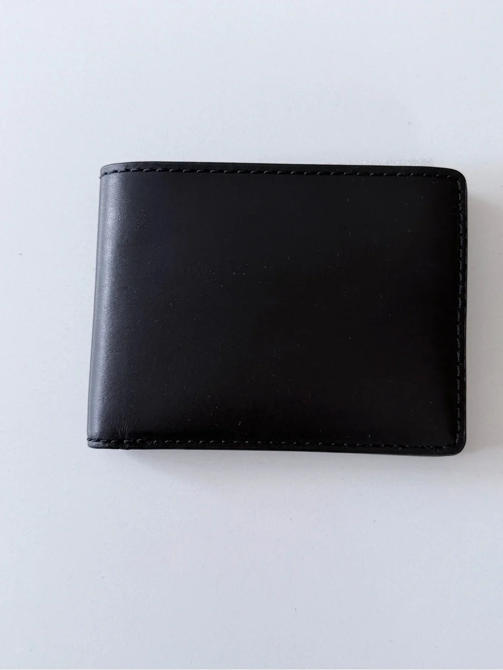 Shinola Black Leather Bi-Fold Wallet